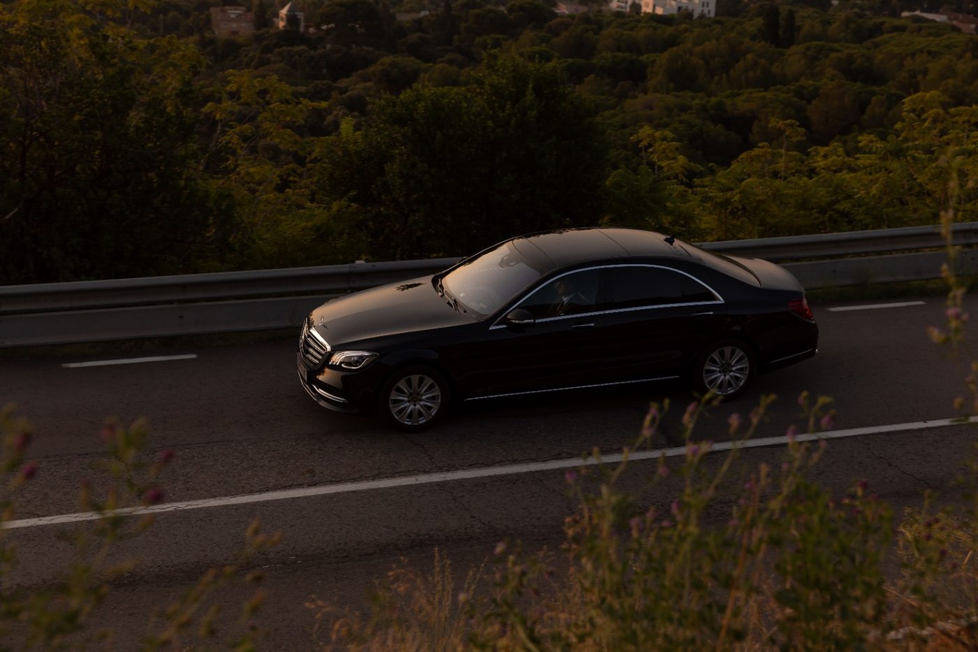 Luxury chauffeur car waiting at Adelaide Airport